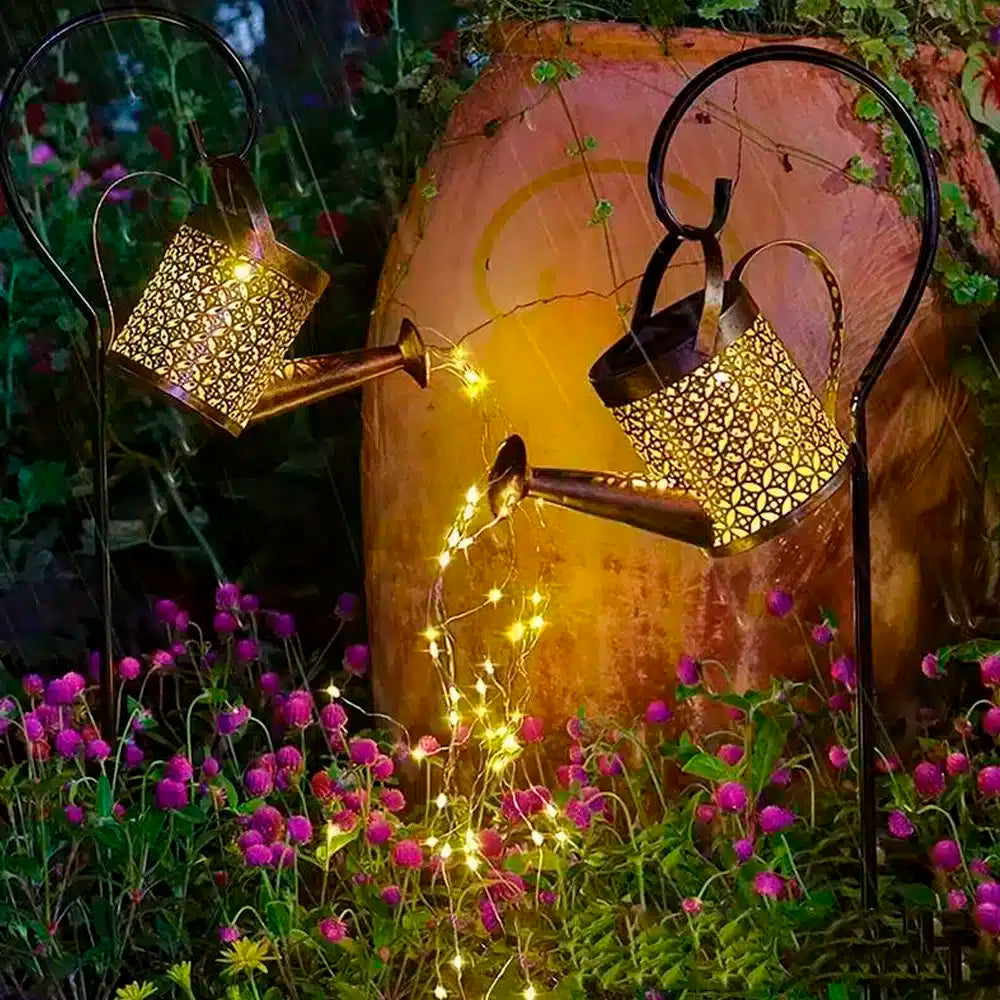 Solcelledrevet Vandkande LED Lampe til Haven