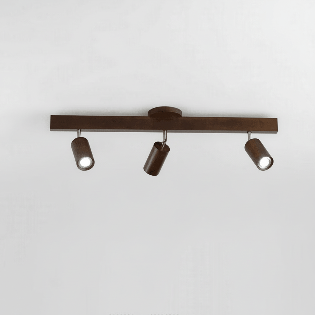 Solid Træ LED Loftlampe Justerbar