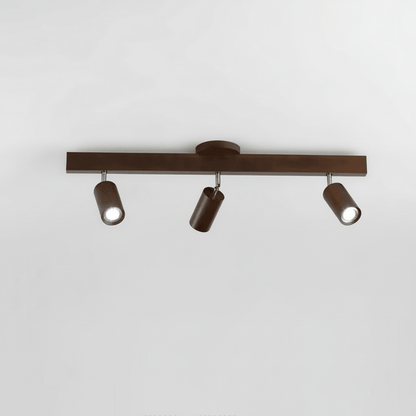 Solid Træ LED Loftlampe Justerbar