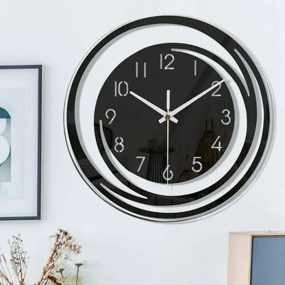 Sort Akryl Vægur – Moderne Skandinavisk Design