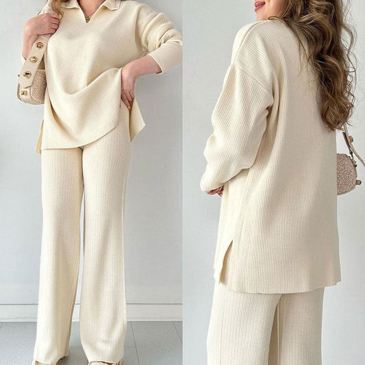 Geneviève | Ensemble Pantalon Deux Pièces Oversize Femme - Image 1
