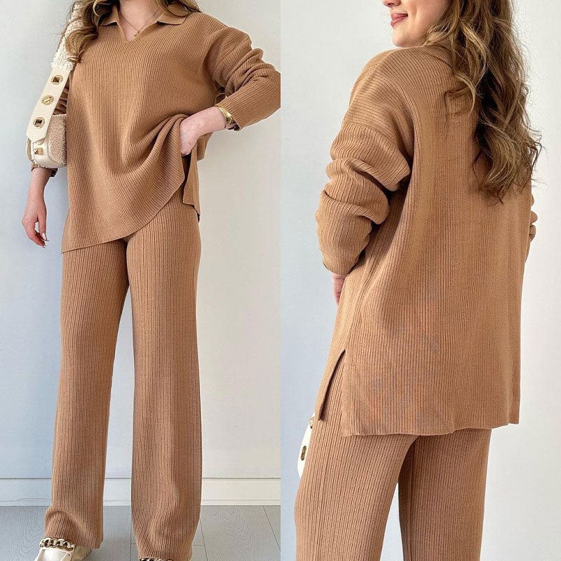 Geneviève | Ensemble Pantalon Deux Pièces Oversize Femme - Image 3