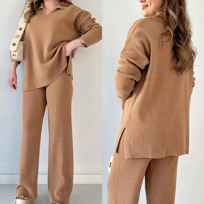 Geneviève | Ensemble Pantalon Deux Pièces Oversize Femme - Image 3