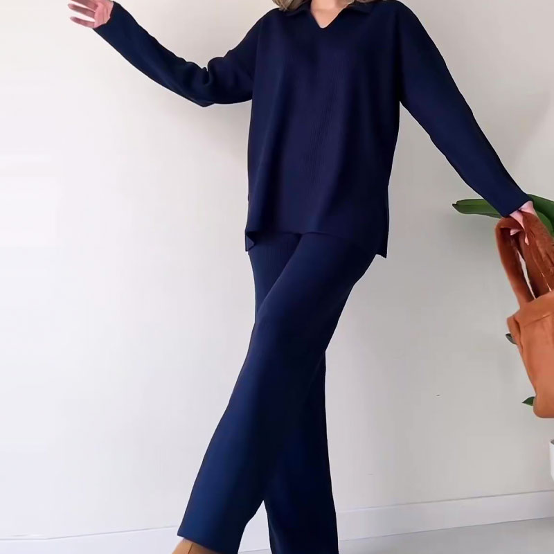 Geneviève | Ensemble Pantalon Deux Pièces Oversize Femme - Image 6