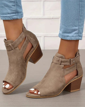 Violette | Bottines à découpes