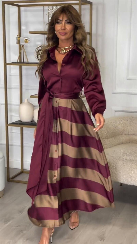 Antoinette | Robe française imprimée élégante spéciale automne - Image 1