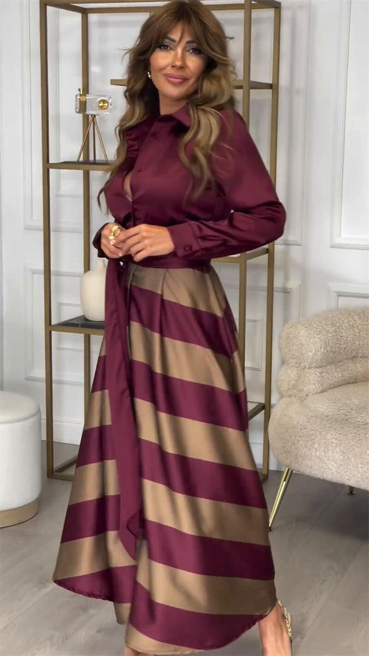 Antoinette | Robe française imprimée élégante spéciale automne - Image 2