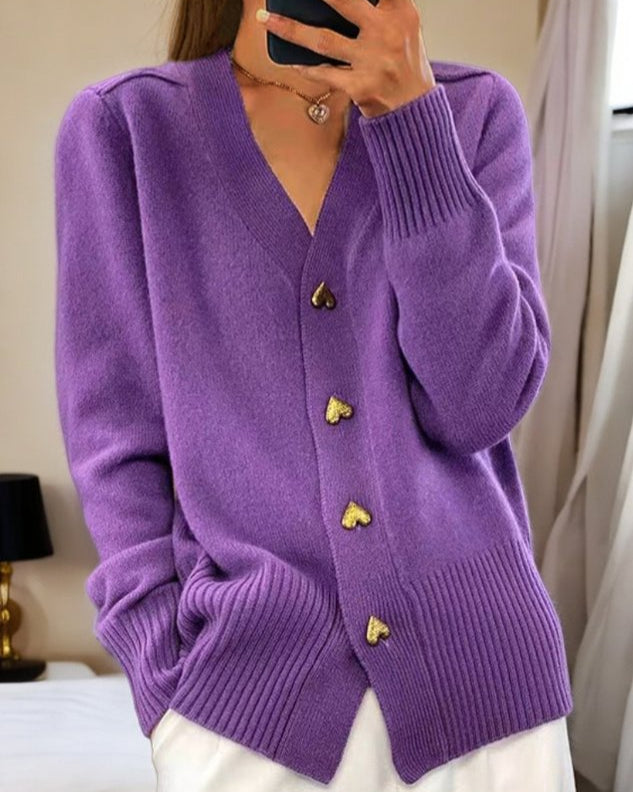 Margot | Cardigan Boutonné à Manches Longues pour Femme - Image 3