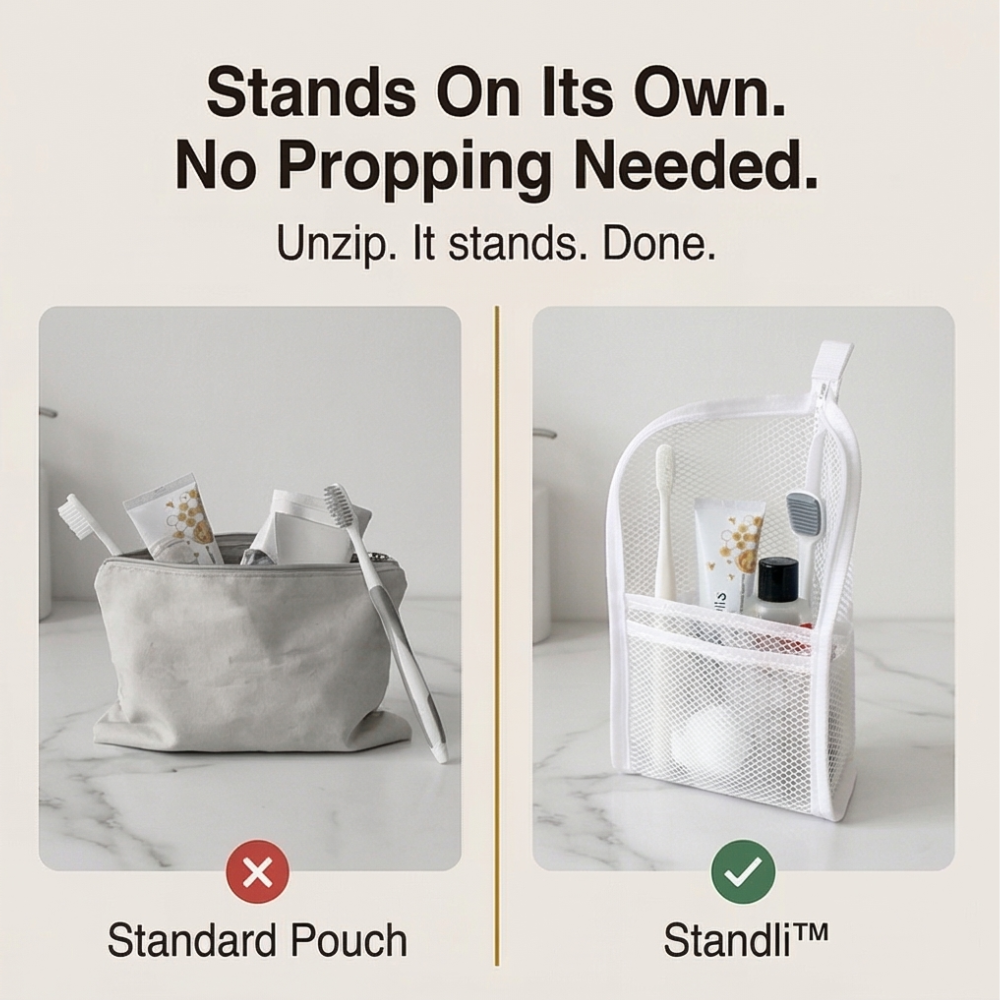 Standli™ Selvstående Rejsetoilettaske