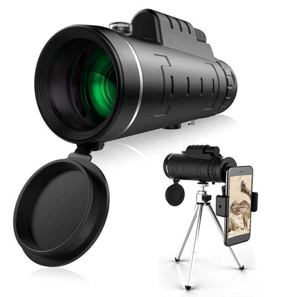 Starscope HD Monokular – Højtydende Vandtæt Teleskop med Smartphone Holder & Stativ
