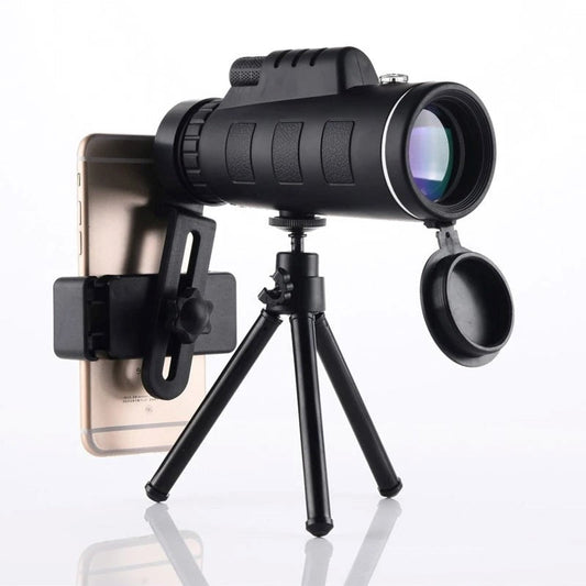 Starscope HD Monokular – Højtydende Vandtæt Teleskop med Smartphone Holder & Stativ