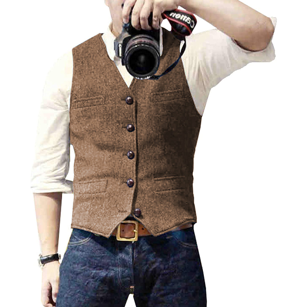 Stilfuld Casual Herre Vest | Alsidig Forår/Sommer