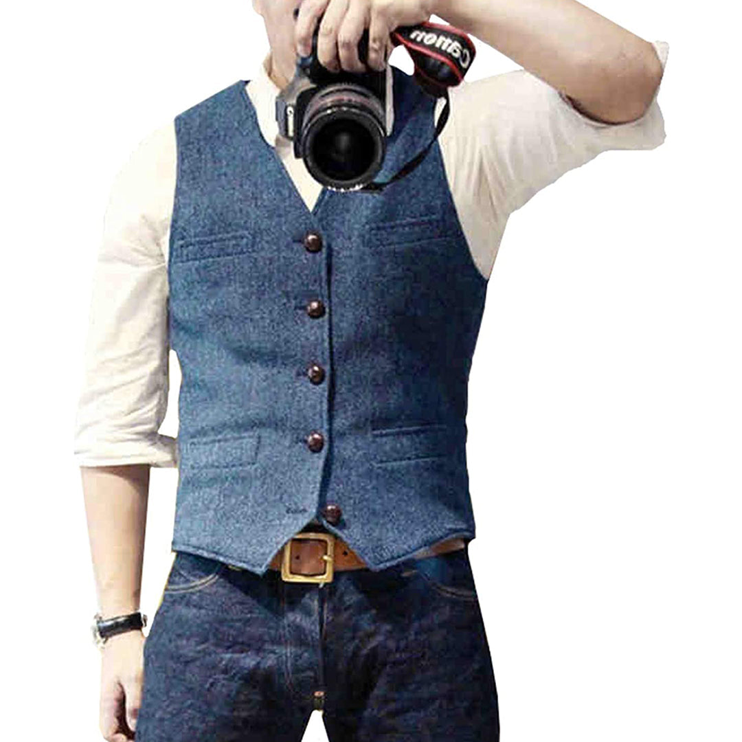 Stilfuld Casual Herre Vest | Alsidig Forår/Sommer