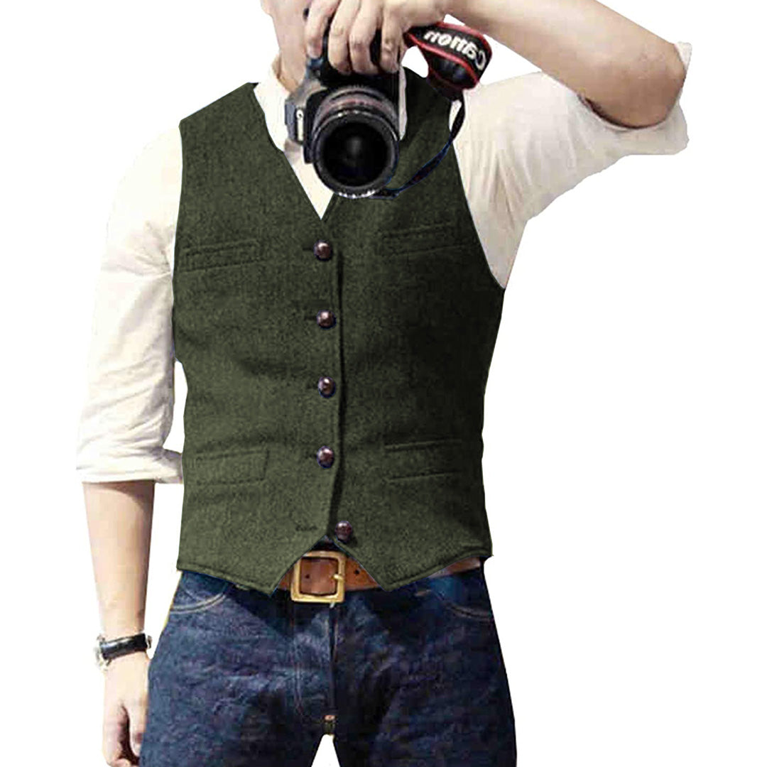 Stilfuld Casual Herre Vest | Alsidig Forår/Sommer