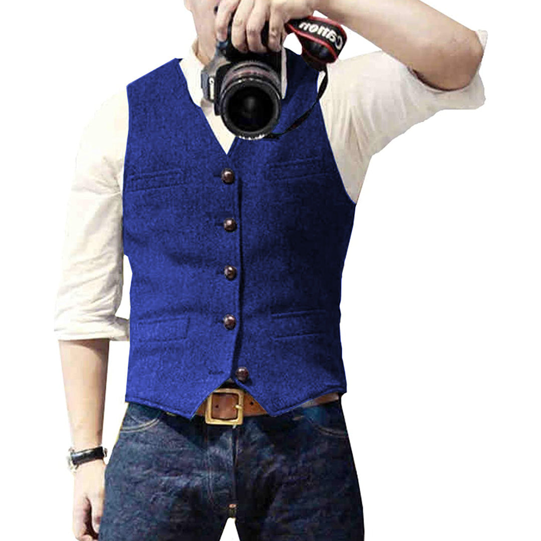 Stilfuld Casual Herre Vest | Alsidig Forår/Sommer