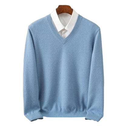 Stilfuld Herre V-Hals Sweater