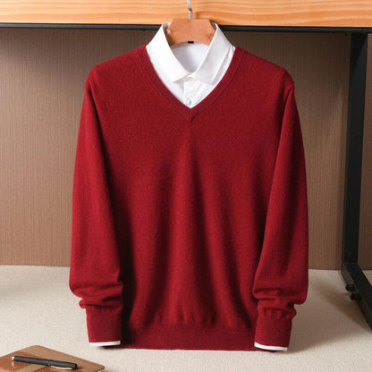 Stilfuld Herre V-Hals Sweater