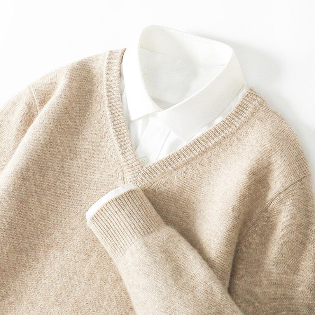 Stilfuld Herre V-Hals Sweater