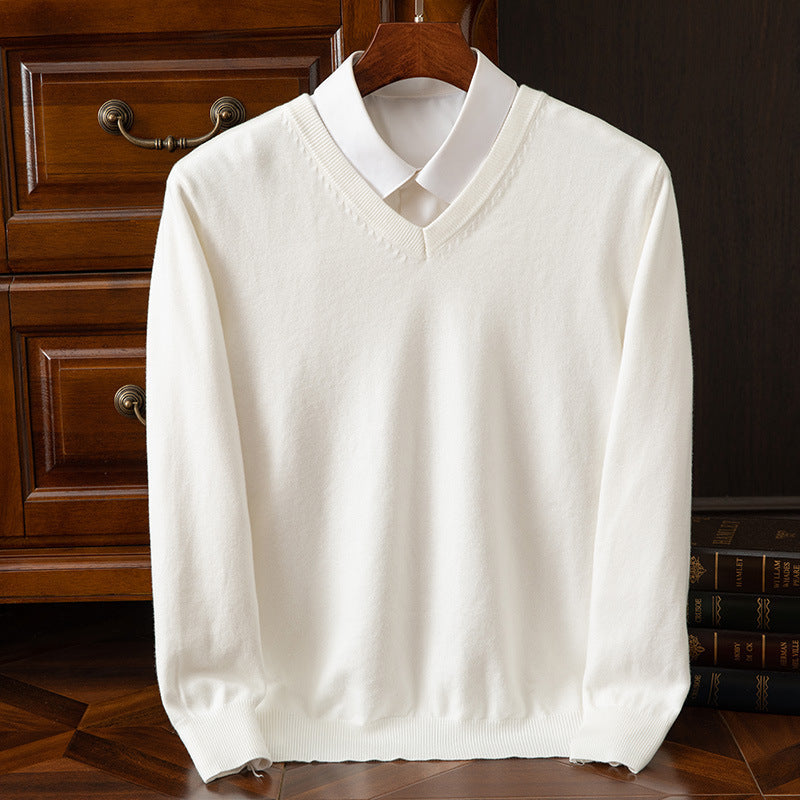 Stilfuld Herre V-Hals Sweater