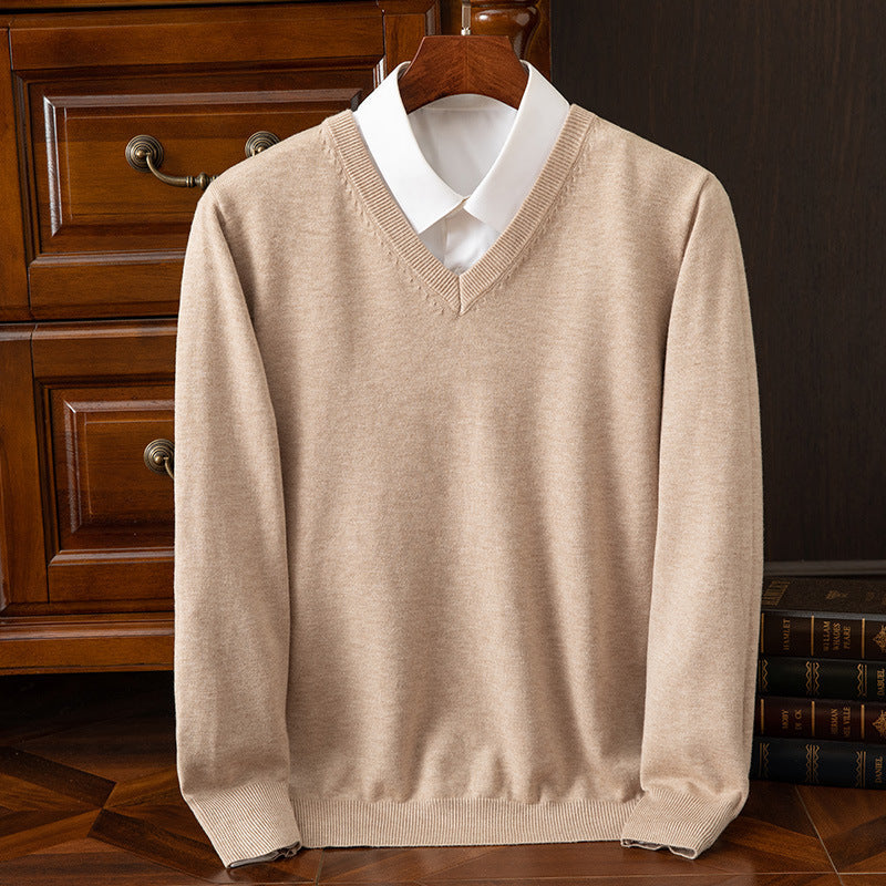 Stilfuld Herre V-Hals Sweater