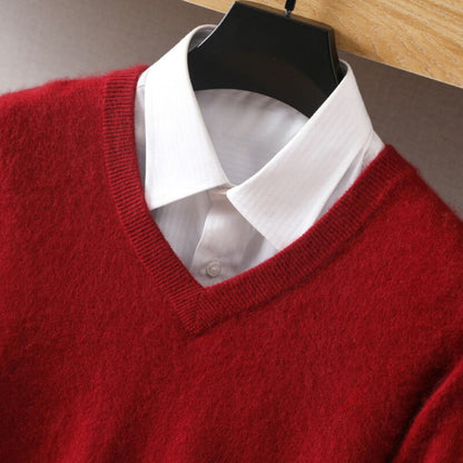 Stilfuld Herre V-Hals Sweater