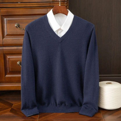 Stilfuld Herre V-Hals Sweater