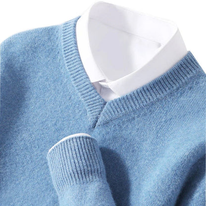 Stilfuld Herre V-Hals Sweater