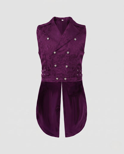 Stilfuld og elegant vest til kvinder med luksuriøse detaljer og asymmetrisk snit