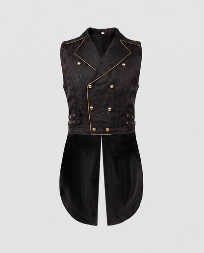Stilfuld og elegant vest til kvinder med luksuriøse detaljer og asymmetrisk snit