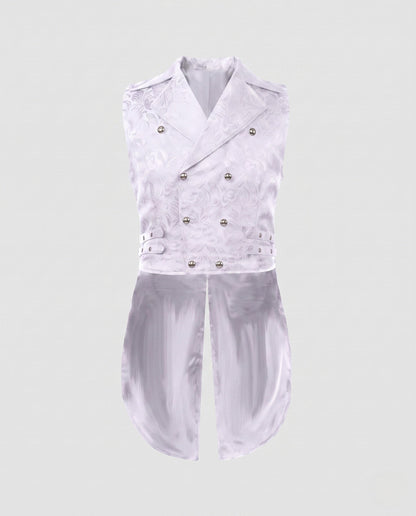 Stilfuld og elegant vest til kvinder med luksuriøse detaljer og asymmetrisk snit