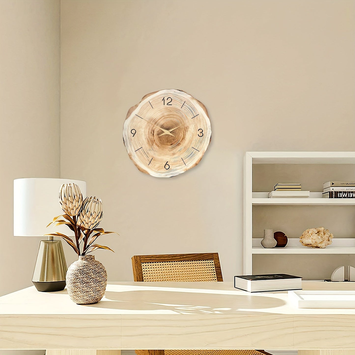 Stille Træ Vægur Dandy - Realistisk Tekstur