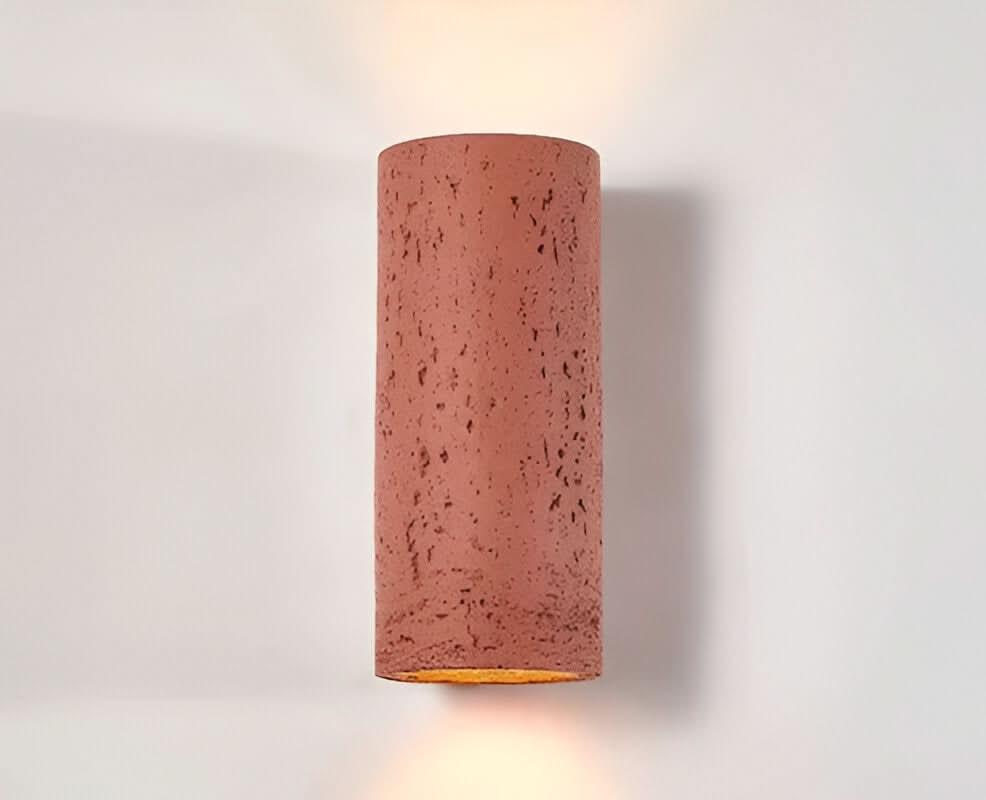 StoneBeam LED Cylinder Væglampe – Sæt af 2