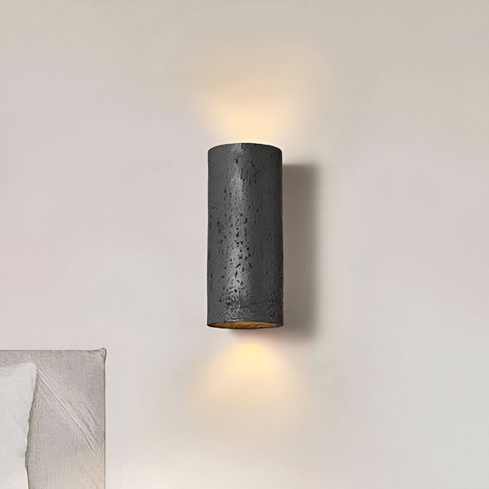 StoneBeam LED Cylinder Væglampe – Sæt af 2