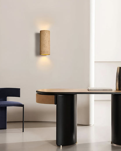 StoneBeam LED Cylinder Væglampe – Sæt af 2