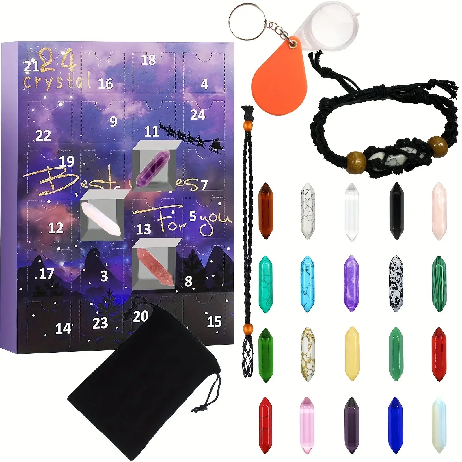 StoneMagic | Julekalender – 24 Naturlige Krystal Skatte