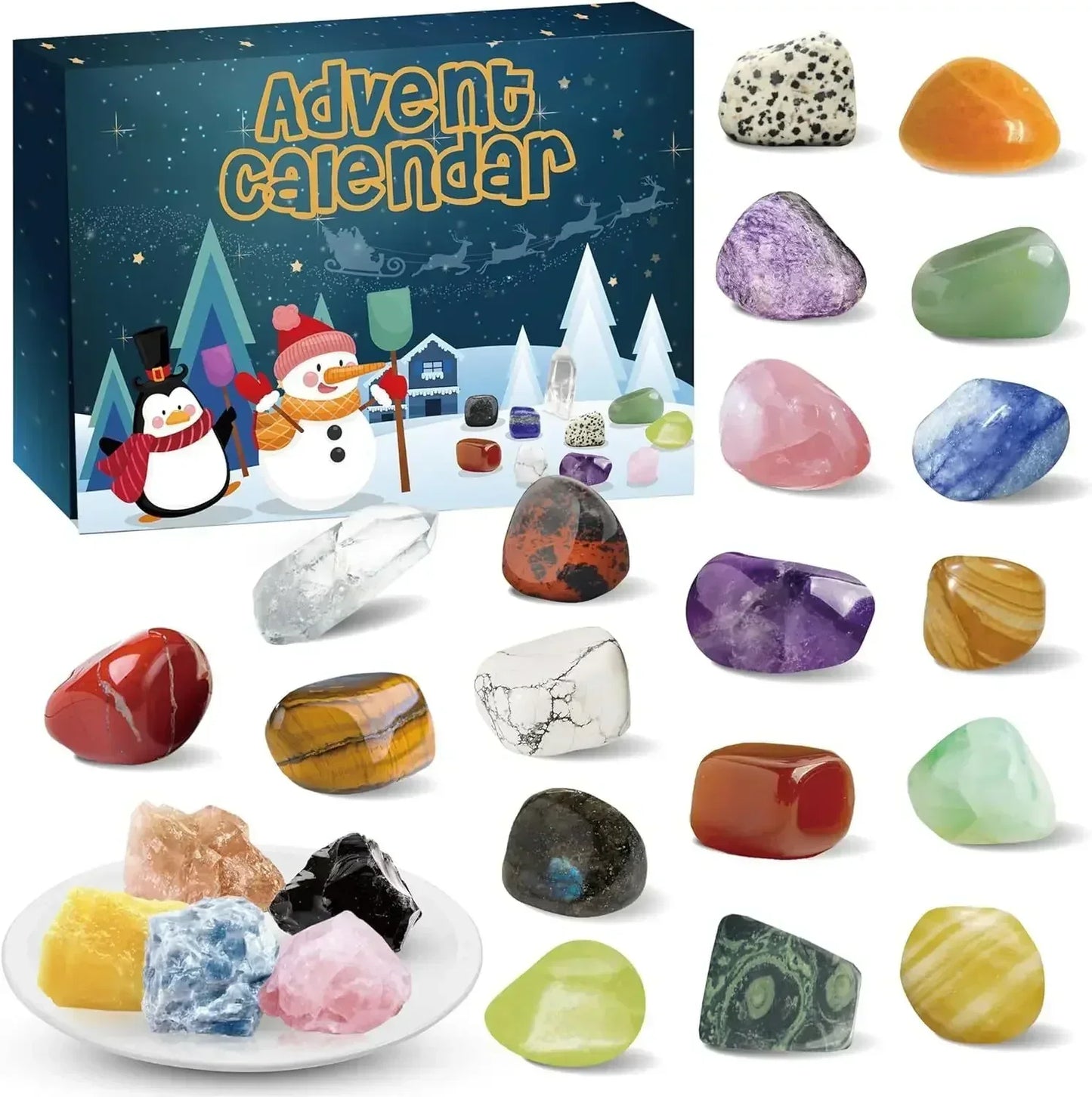 StoneMagic | Julekalender – 24 Naturlige Krystal Skatte