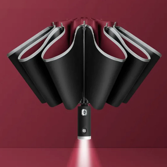 StormShield | Fuldautomatisk Paraply med LED-belysning