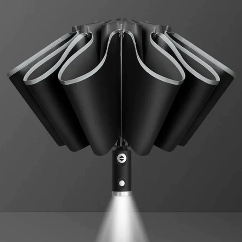 StormShield | Fuldautomatisk Paraply med LED-belysning