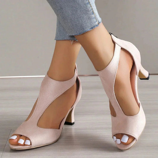 Image of Svea | Dame Peep Toe Sandaler med Hæl