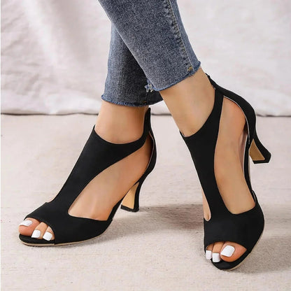 Image of Svea | Dame Peep Toe Sandaler med Hæl