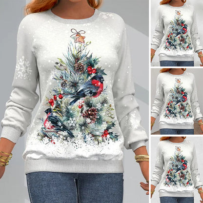 Sweater med juletræsmotiv