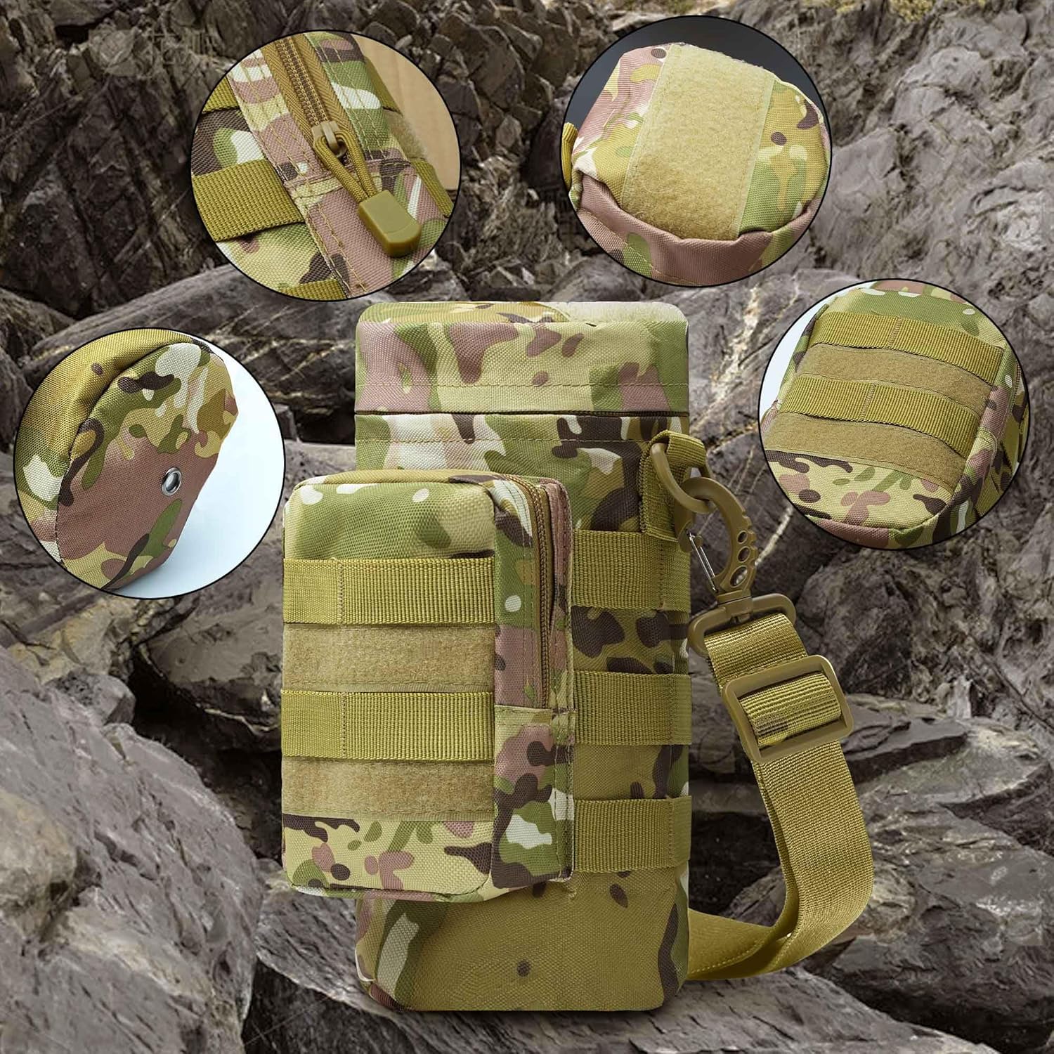 Taktisk Isoleret MOLLE Vandflaske Pose