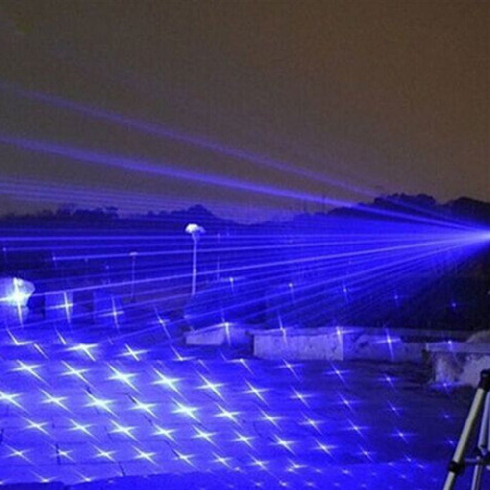 Taktisk Laser Lommelygte - Højtydende Blå Laser | Lang Rækkevidde