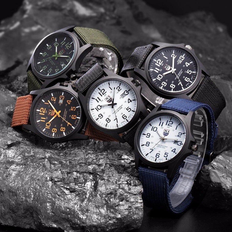 Taktisk Militær Ur – Holdbart & Vandtæt Army-Style Armbåndsur