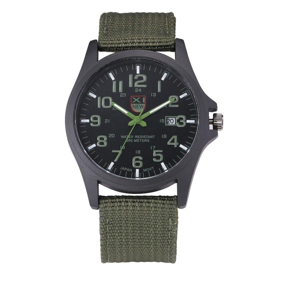 Taktisk Militær Ur – Holdbart & Vandtæt Army-Style Armbåndsur