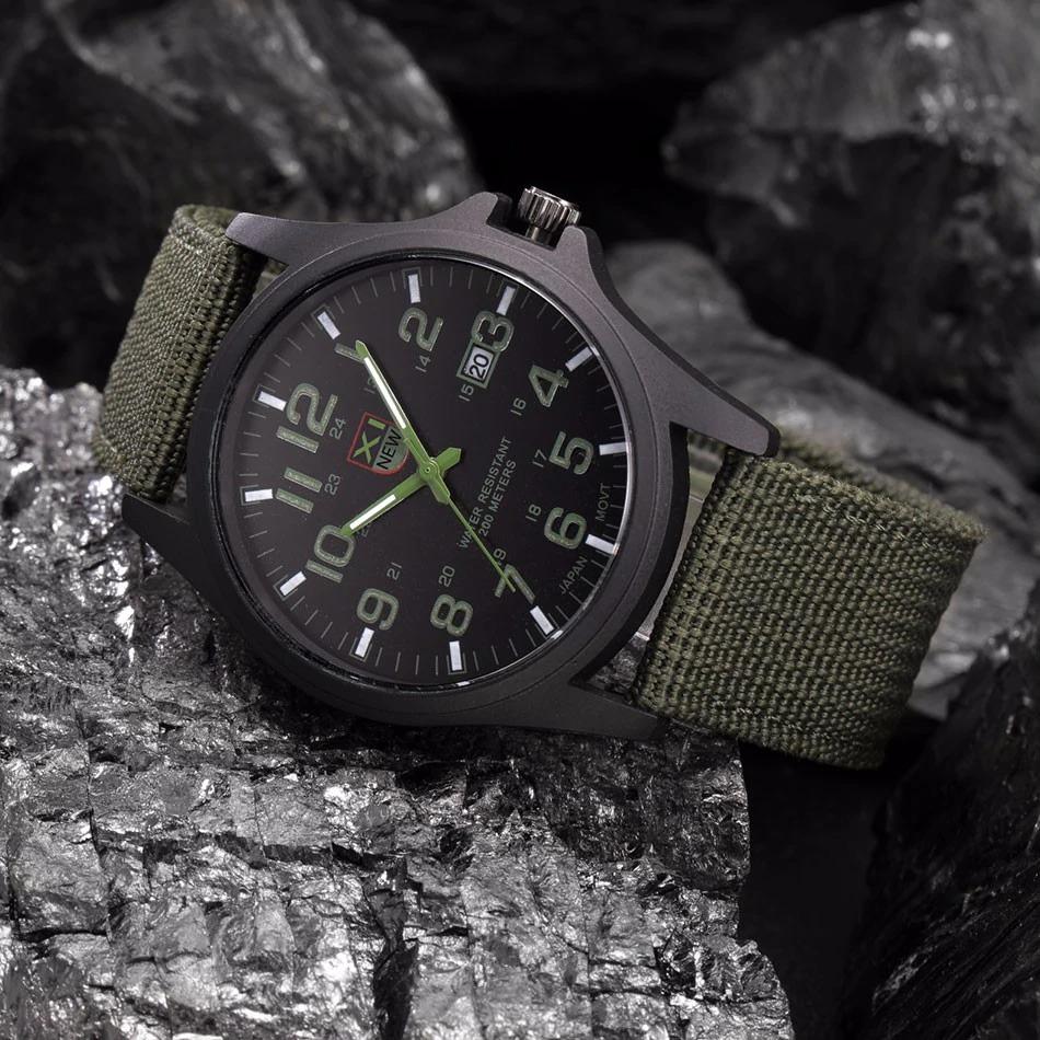 Taktisk Militær Ur – Holdbart & Vandtæt Army-Style Armbåndsur