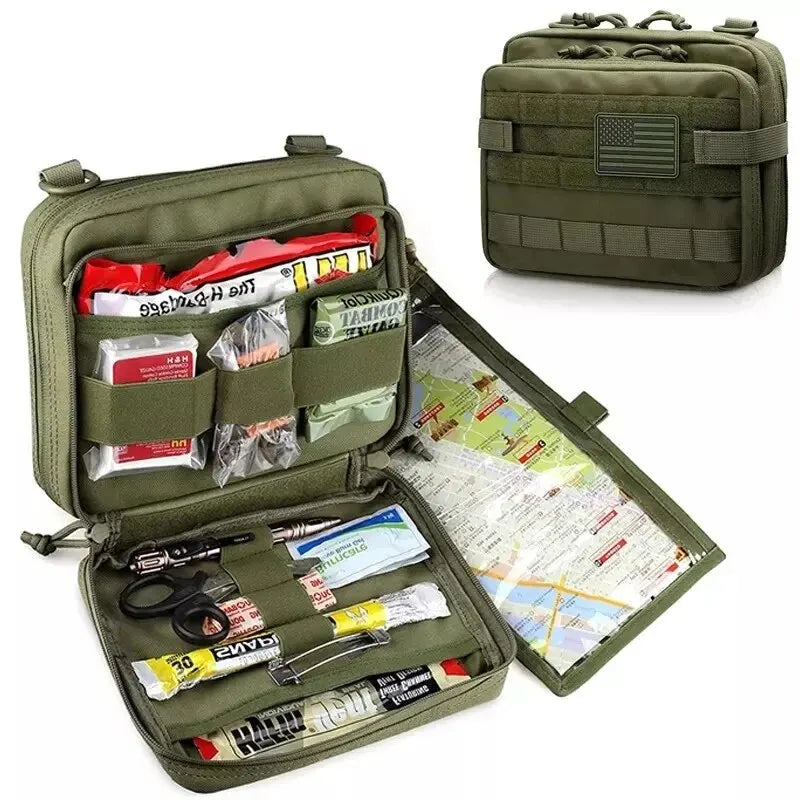 Taktisk MOLLE Administrationspouch med Magasinopbevaring & Utility