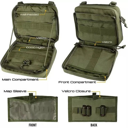 Taktisk MOLLE Administrationspouch med Magasinopbevaring & Utility