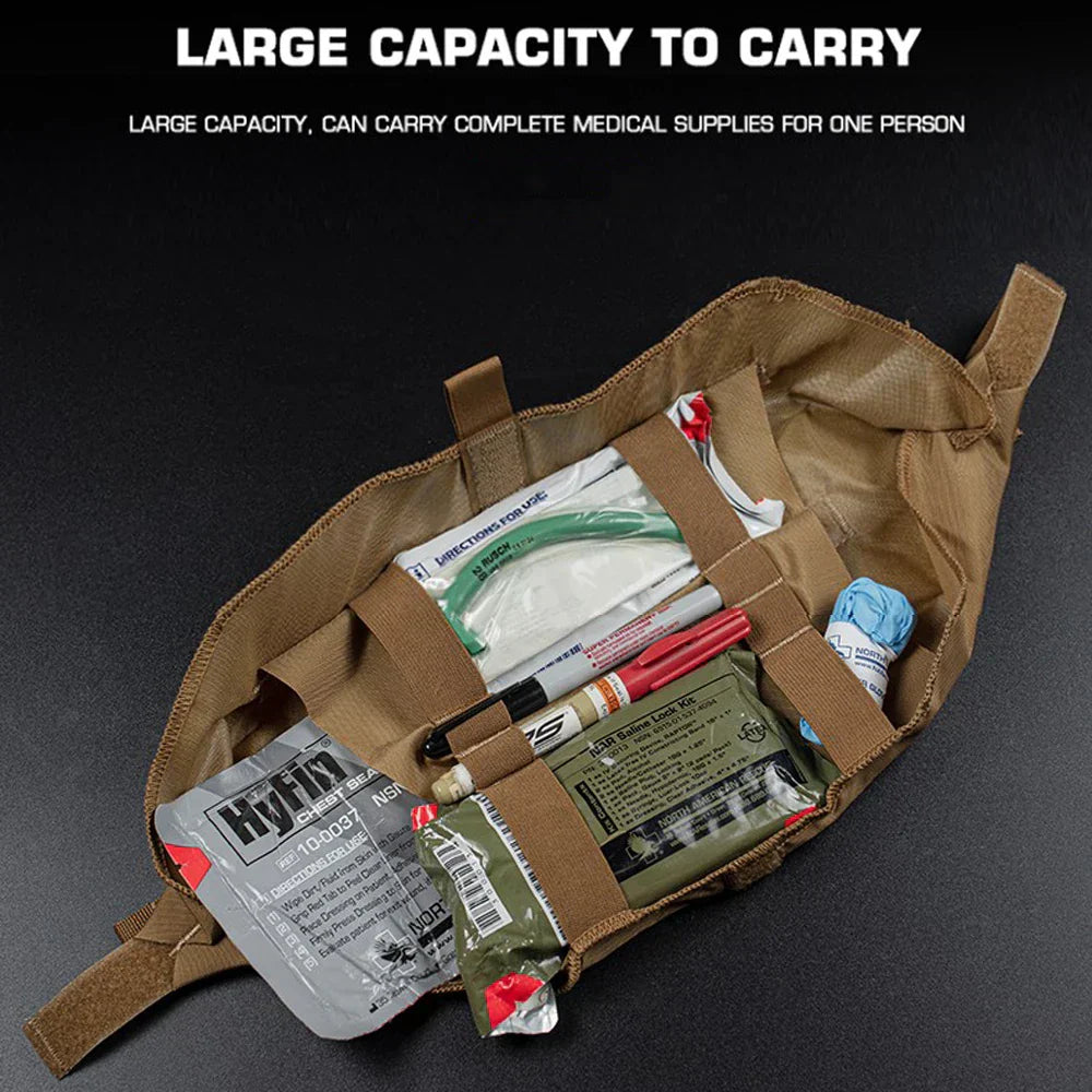 Taktisk Roll-Up EMT IFAK Pouch med MOLLE Kompatibilitet