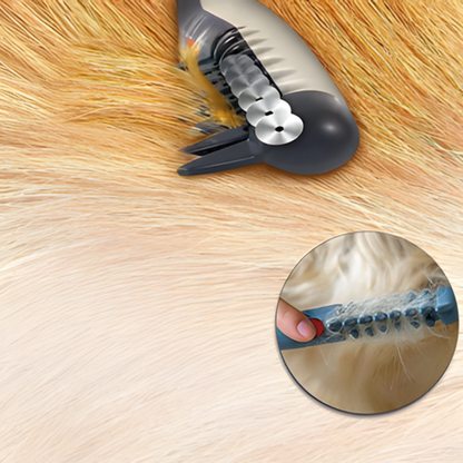 Tangle-Free Pet Grooming Brush – Skånsom & Effektiv Uldudretter til Katte & Hunde